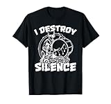 I Destroy Silence Bass Drum Marching Band T-Shirt