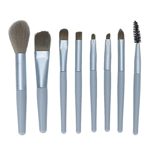 ZLXCAOB Juego de 8 brochas de maquillaje profesional, mezcla de base de maquillaje en polvo, sombra de ojos para mujeres