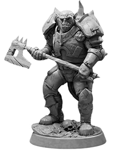 Figura guerrero orco sin armar y sin pintar miniatura 1