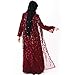 RISTHY Musulmán Abaya Dubai Turquia Musulmana Lentejuelas Vestidos de Encaje Largos Suelta...