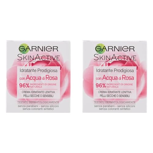 Garnier Idratante Prodigiosa Nutriente Crema Ricca per Pelli Secche o Sensibili, 50 ml (Confezione da 2)
