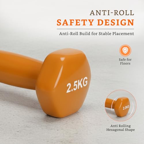 Image of Amazon Brand - Solimo Vinyl Dumbbell