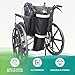 Oxygen Tank Holder for Wheelchair, Portable D & E Cylinder Transport Bag, Oxygen Cylinder Bag with Storage Pocket and Adjustable Straps, Fit for Walker, Rollator, Scooter