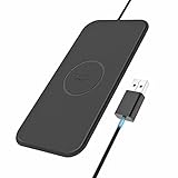 FASTPAD Ultra-Slim Qi Wireless Charger PU Leather Wireless Charging Pad for iPhone X XR XS MAX / 8/8 Plus 7.5W Fast Charging, Water Resistant, No Heating (No AC Adapter)