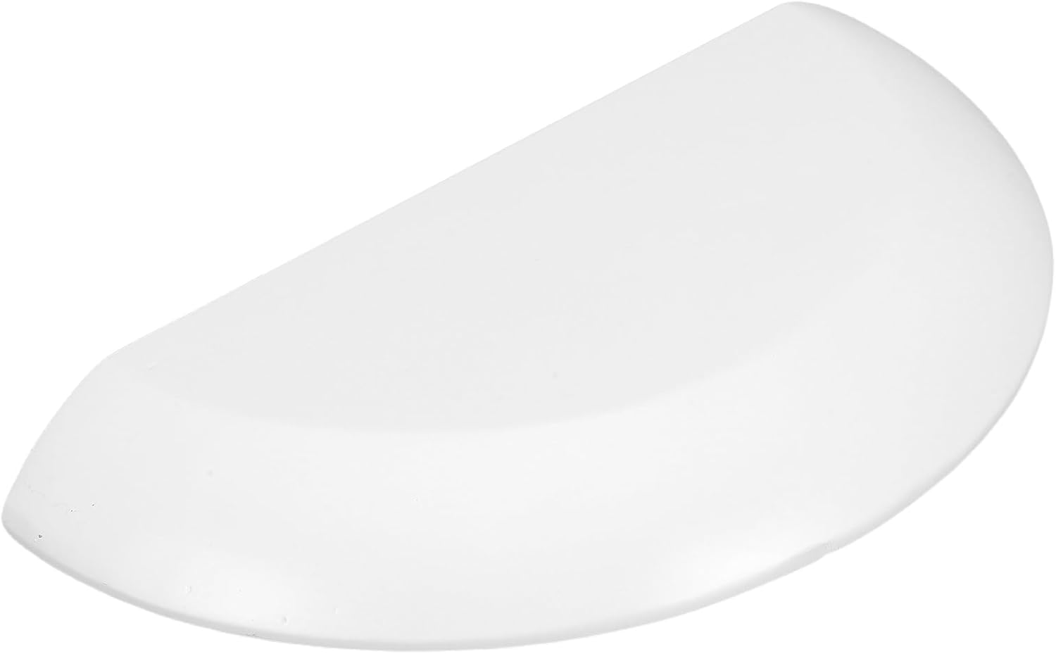 LOGOFUN Half Round Floating Shelf Solid Wood Wall Mount Storage Rack for Pictures Plants Books Living Room Bedroom Supplies - White Medium