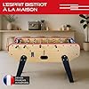 Rendez Vous Déco - Babyfoot Adulte Intérieur Bistrot Bois Clair 155,3 cm avec Monnayeur - Table de Jeux Familiale et Professionnelle Robuste