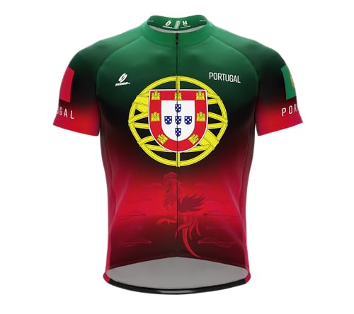 ScudoPro Country Portugal Short Sleeve Cycling Jersey for Men Multi-Colored