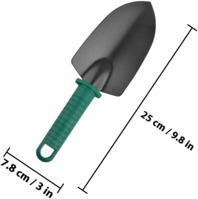 TEHAUX 5pcs Gardening Tool Set with Stainless Steel Shovel, Rake, and Pruner in Portable Carrying Case for Outdoor Planting and Garden Maintenance