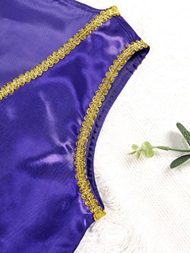 renvena Kids Boys Arabian Prince Vest Open Front Golden Dressy Waistcoat Halloween Fancy Outfits4