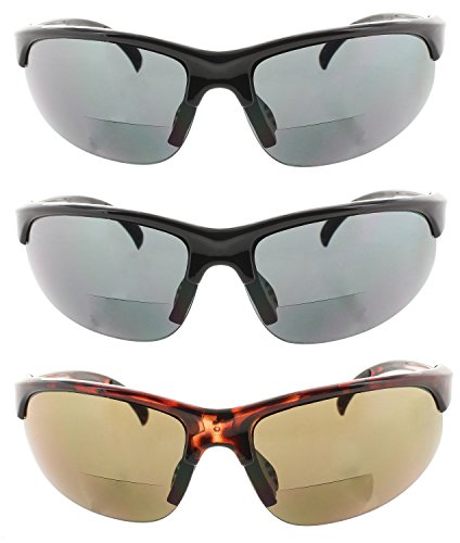 Bifocal Sun Reader Sport Wrap Reading Sunglasses Readers #TOP3