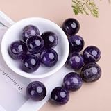 Naturalny marzycielski piłka ametystów Kulki medytacyjne kuli kryształowej dla Reiki, Healing Energy, Medytacja, Kamienie palmowe, touchowe kamienie touchowe,3.15in(8cm)