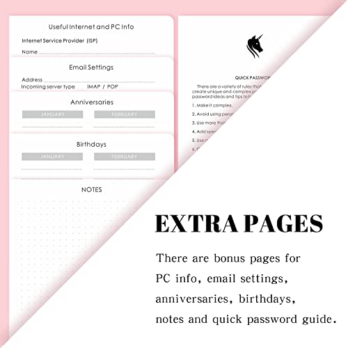 DRAPHY-Password-Book-with-Alphabetical-Tabs-Medium-Size-Internet-Password-Keeper-for-Logins-and-Web-Addresses-Leatherette-Hardcover-Password-Log-Notebook-Organizer-for-Home-and-Office-Rose-Gold DRAPHY-Password-Book-with-Alphabetical-Tabs-Medium-Size-Internet-Password-Keeper-for-Logins-and-Web-Addresses-Leatherette-Hardcover-Password-Log-Notebook-Organizer-for-Home-and-Office-Rose-Gold