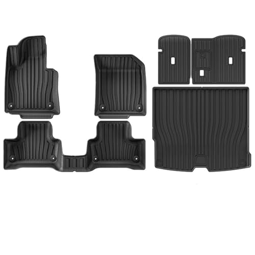 Tapis de sol Volvo XC60 2018-2025 et doublure de coffre TPE pour modèle essence 6 pièces