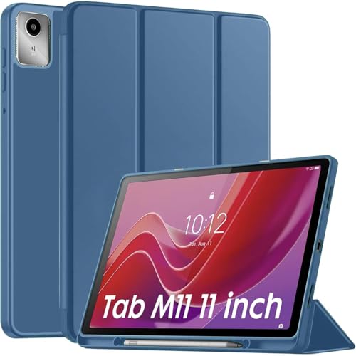 Image of Compatible for Lenovo Tab M11 Case with Pen Holder, Smart Flip Cover with Auto Sleep /Wake, Trifold Stand Protective Cover for Lenovo Tab M11 11 inch Tablet (Lavender)