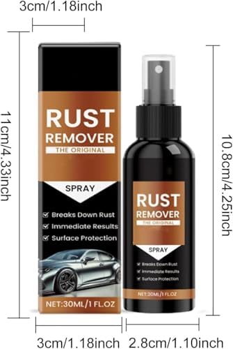 Remover Spray for Metal, 2026 Upgrade Multipurpose Rust Stain Remover, Heavy Duty Metal Cleaner,Fast Acting Heavy Duty Rust Dissolver for Cars, Tools, Bolts & More — view 6