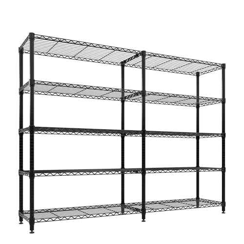 5-Tier Metal Storage Shelving Unit Heavy Duty