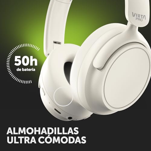 Vieta Pro Casque audio Bluetooth avec annulation de bruit hybride, batterie 50 h, microphone, double couplage, pliable et réglable. Casque stéréo avec USB-C Silence 4 – vue 3