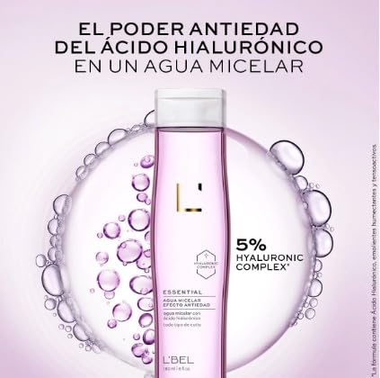 L'Bel Essential Anti-aging micellar water with hyaluronic acid for all skin types 180 ml / 6 fl.oz. - Image 2