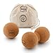 Produktbild blnk Faszienrolle Erdnuss Massageball aus Kork, Massageroller Rücken - Fitnessrolle für Rücken, Nacken, Oberschenkel, Knie, (Ernussroller + Massageball)