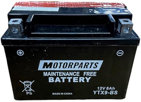 Batterie Moto 12V 8AH YTX9-BS – Compatible Yamaha FZR, SZR, XJ – Neuve