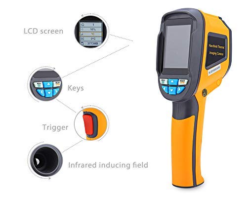 Tools For Instrument Hti Ht-02D Thermal Imaging Camera, Handheld Infrared (Ir) Thermal Imager & Visible Light Camera With Ir Resolution 1024Pixels & Temperature Range From -20~300°C,6Hz Refresh Rate #TOP2
