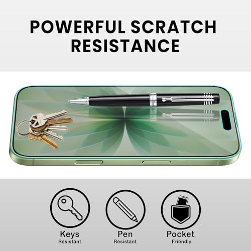 Image of FIRST MART Military Grade Matte Anti-Glare Tempered Glass for iPhone 17 (6.3 Inch) With Edge-to-Edge Protector Coverage and Installation Kit | Black, Pack of 2
