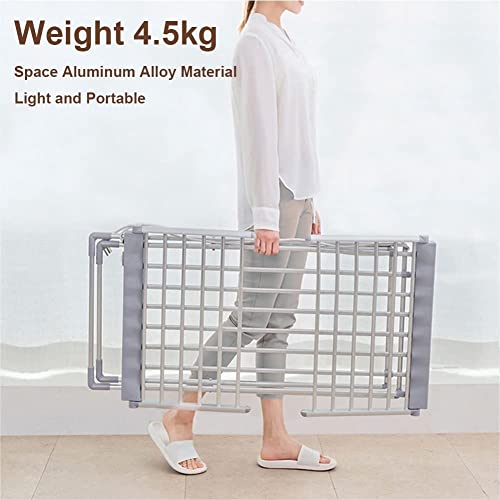 Tendedero electrico de 230W calefactado con interruptor impermeable y riel estable 3