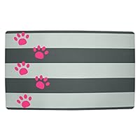 Algopix Similar Product 1 - Petmate Gray Stripe Pink Paw Plastic
