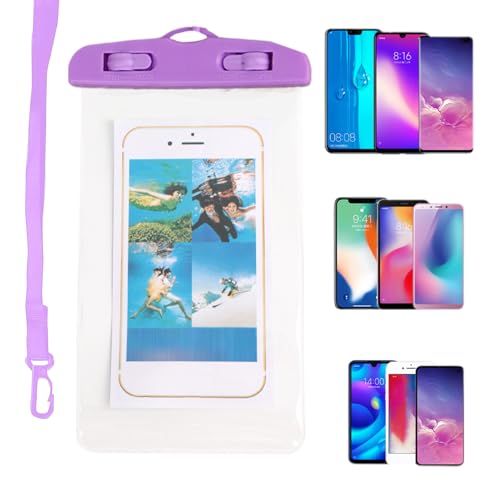 Genérico Impermeable para Teléfono - Transparente De Teléfono con Pantalla Táctil,Estanca para Celular En Agua - para Crucero Vacaciones Running Camping Buceo Viajes Playa Natación Kayak
