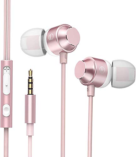 イヤホン ノイズキャンセリングイヤホン 有線 ピンク 41SlS-BIa7L.jpg