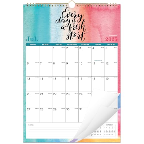 Calendar 2025-2026 - Wall Calendar 2025-2026, July 2025 - December 2026, 18 Monthly with Thick Paper, 12