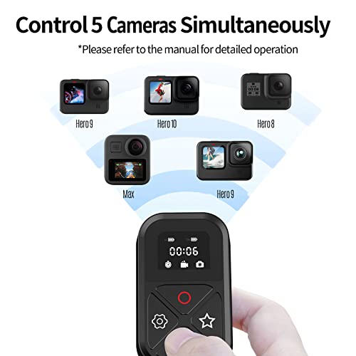 Snario GP-RMT-T10 Controle remoto sem fio inteligente BT à prova d'água com tela de LED 80 metros S