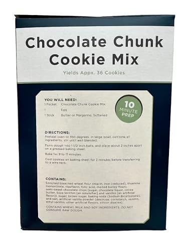 A Blend Above Chocolate Chunk Cookie Mix (Makes Appx. 36 Cookies), Choco-Chip Bliss: Indulgent Chocolate Chip Cookie Mix, Quick and Easy to Make, 10 Minute Prep, Large Chocolate Chips