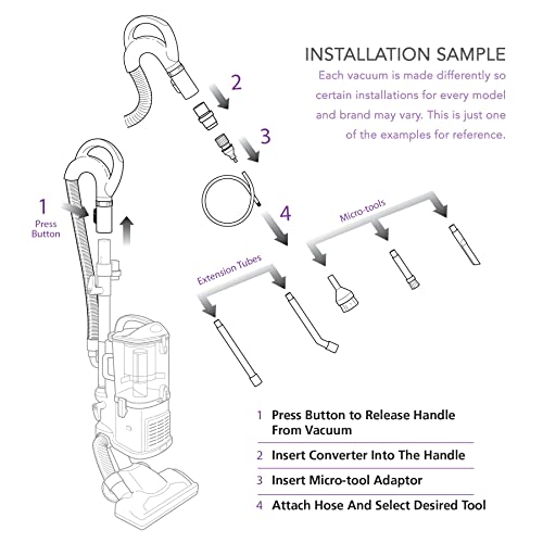 Maximalpower Mini/Micro Vacuum Cleaner Attachment Tool Kit 8 Pcs Set #TOP5
