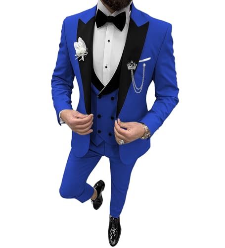 Suits for Men Slim Fit Mens Tuxedo Classic Fit 2 Piece Suits for Business Wedding Party Prom