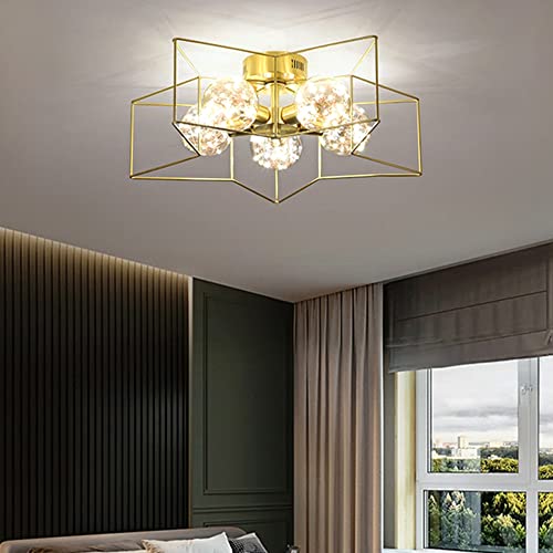 Lampe de plafond pentagramme pour une chambre tendance style Net Rouge - 4