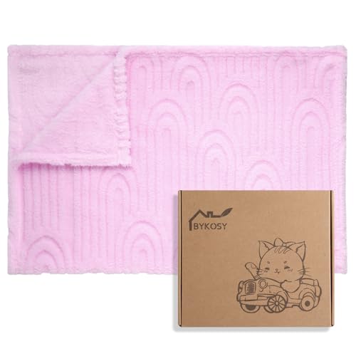 Image of Ultra Soft Fleece Baby Blanket,Swaddle & Receiving Blankets for Newborn Infant, Lightweight Breathable Nursery Nap Blanket for Crib Stroller, for Boys & Girls Rainbow 30 inchx40 inch Purple