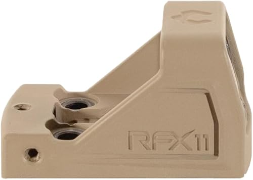 Vista 24 de Viridian RFX11 1x16 Micro Green Dot, patrón de montaje de escudo, polímero, negro