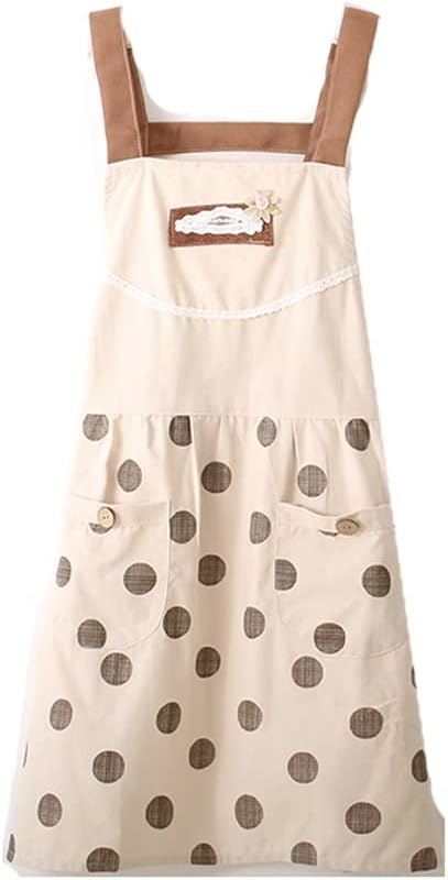 Ssdd かわいいプリンセススタイルの女性の家のキッチンネットレッド美しいエプロン韓国語版がよく見る Size Green