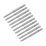 Utoolmart Magnetic Slotted Screwdriver Bits, Round Shank Screwdriver Bits Set, SL3 Slotted Screwdriv