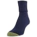 GOLDTOE Women's Classic Turn Cuff Socks, Multipairs, Grey/Blue Mix (6-Pairs), Medium