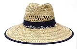 ☀【EXCELENTE MATERIAL】Material:paja, sombrero de paja Sombrero para el sol flexible está hecho de paja tejida natural suave, transpirable, ligero