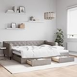 Grand espace de rangement grâce à ses deux tiroirs : Ce meuble comprend deux tiroirs à roulettes offrant un espace de rangement généreux. Idéal pour les vêtements, les chaussettes, les jouets et les oreillers. Parfait comme lit de jour avec rangement.