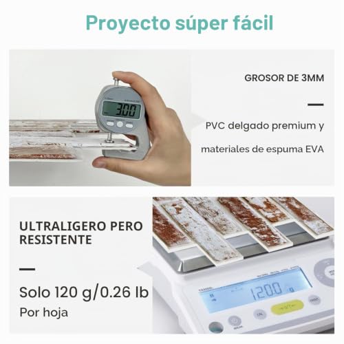Miniatura 5 de Commomy 12 Piezas Paneles De Pared De Ladrillo 3d, 58 X 30 Cm, Pvc Paneles Decorativos Para Pared, Impermeable, Autoadhesivo, Revestimiento De Paredes Para Sala, Dormitorio, Cocina 2,08 M