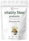 Micro Ingredients Vitality Fiber Powder, 1lb | Natural Prebiotic to Support Digestive & Gut Health | Soluble, Easily Digestible | Unflavored, Vegan