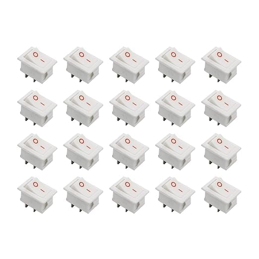 SP Simple On/Off Rocker Switch for DIY Electronic Project (Pack of 20 ...