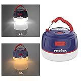 【アップグレード版/更新版】FOGEEK ランタン 暖色 充電式 ledランタン 電球色+昼白色 5200mAhスマホ充電 8つ点灯モード ip65防水 防災 らんたん キャンプledランタン 防災用品 照明 アウトドア 明るい SOS点滅付き非常灯 地震や台風や津波による停電対策　夜釣りや車中泊照明や機械修理や屋外作業の照明に対応の充電式ランタン マグネット式で吊り下げランタン キャンプ用品ライト 停電 ランタン【200ルーメン/連続点灯100時間】誕生日プレゼント (blue＋red)