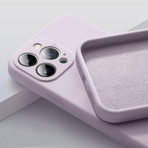 Coque carrée en silicone liquide pour iPhone 14, 13 et 11 - Protection souple