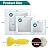 WYIRONG 10 Pack Drywall Repair Kit for Large Holes, 4/6/8 Inch Dry Wall Patch Kits for Erase a Small Nail Hole, Plaster Wall Patching Self Adhesive Aluminum Mesh with Scraper and Sandpaper