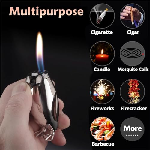Encendedor Mini Antorcha Pinguino Azul Recargable miniatura 7